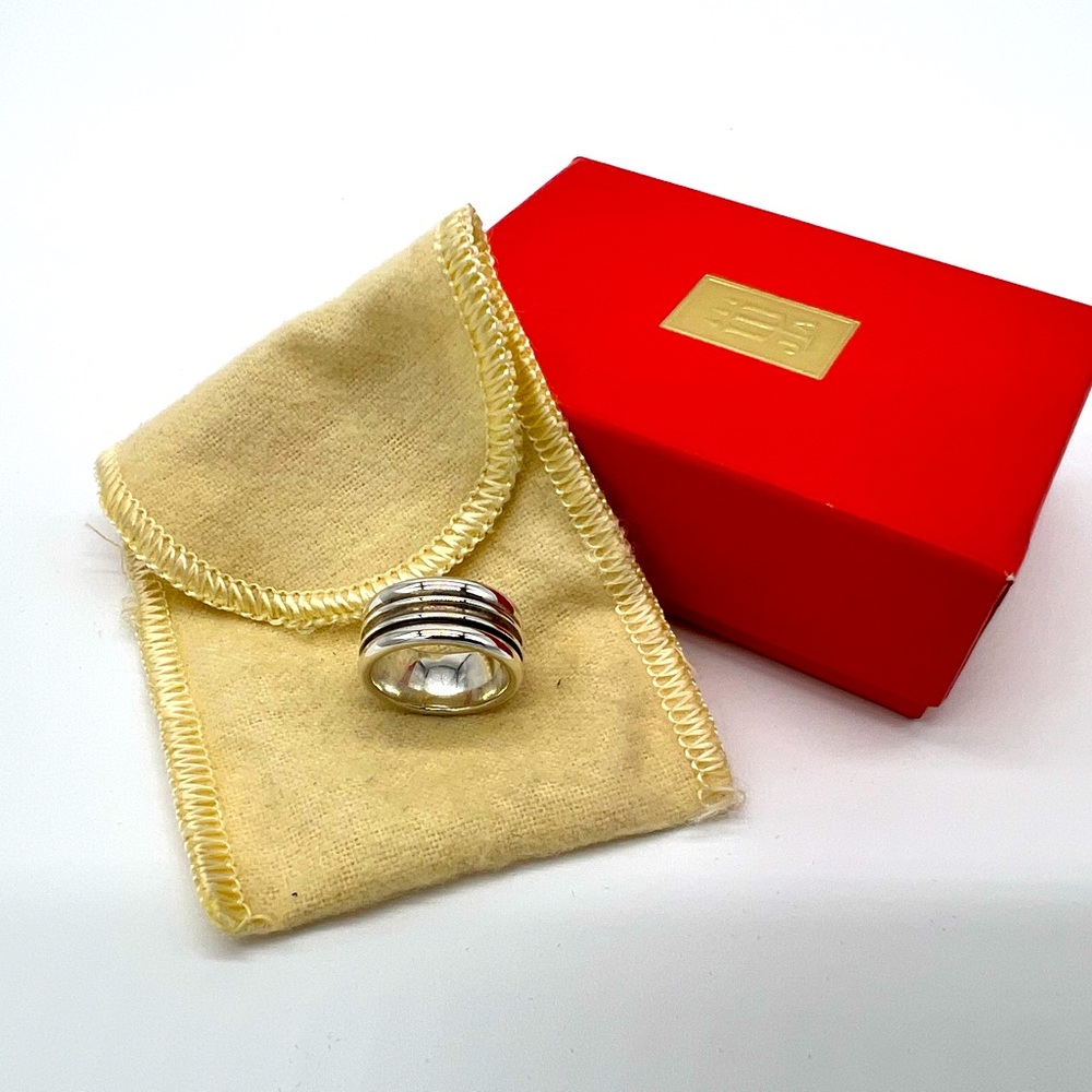 James Avery Multi-Line Band Ring Size 4 Sterling Silver